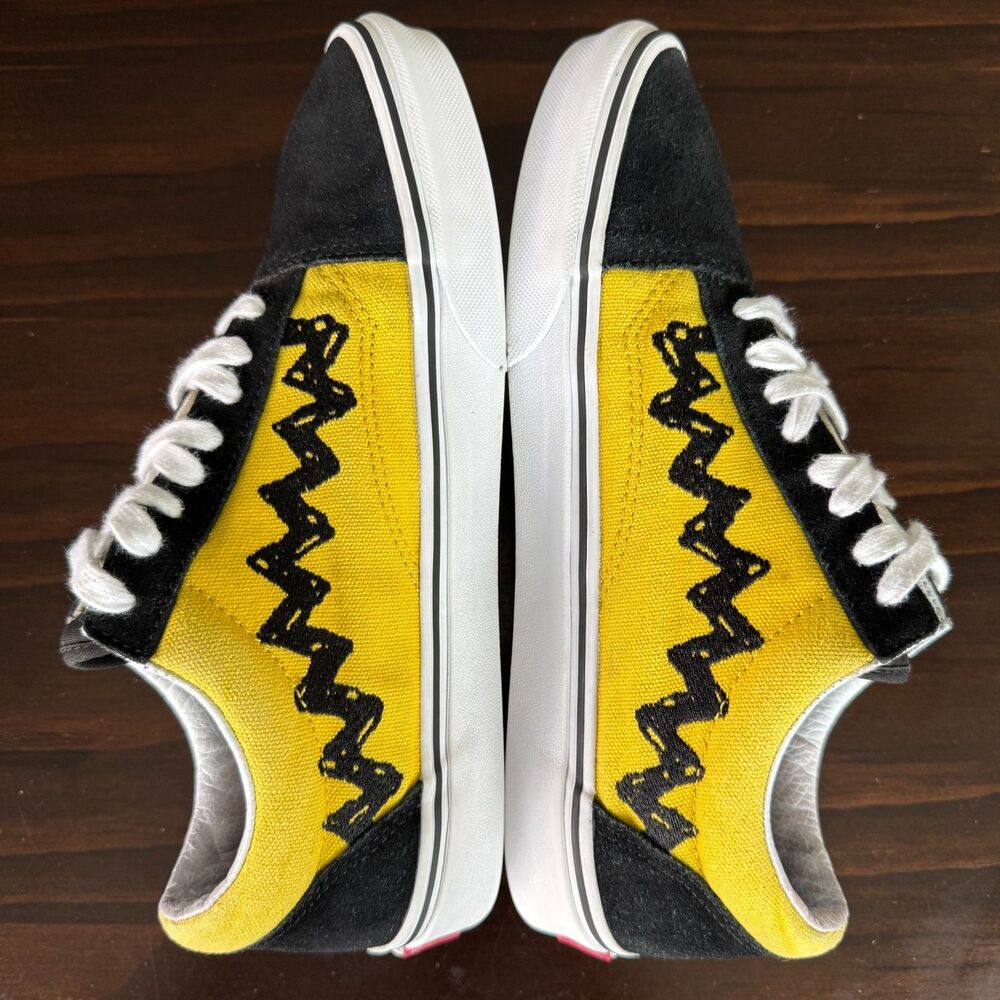 Vans Yellow and Black Low-Top Athletic Sneakers - Picture 3 of 11